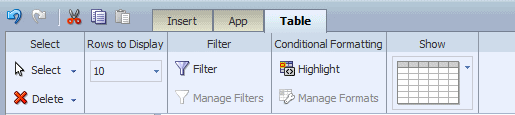 Table toolbar Table toolbar