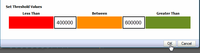 Setting the threshhold values Setting the threshhold values
