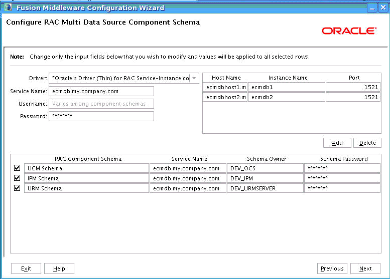 Configure RAC Multi Data Sources Configure RAC Multi Data Sources