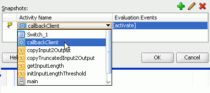snapshot activity configuration snapshot activity configuration