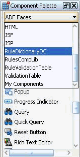 Rule Dictionary Editor Library in the Component Palette Rule Dictionary Editor Library in the Component Palette