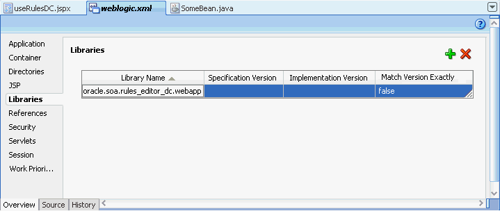 Adding the Rules Editor Component Library Adding the Rules Editor Component Library
