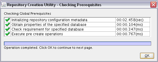 checking prerequisites for database connection checking prerequisites for database connection