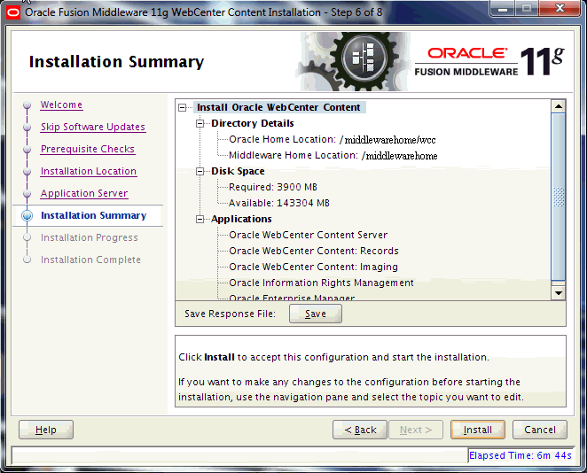 Description of install_summary_ecm2.gif follows