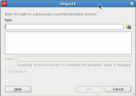 Import window Import window