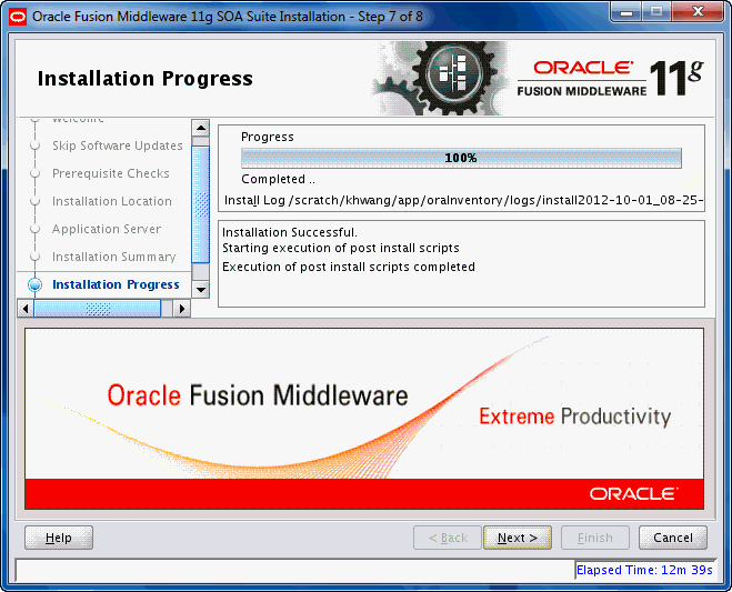welcome screen