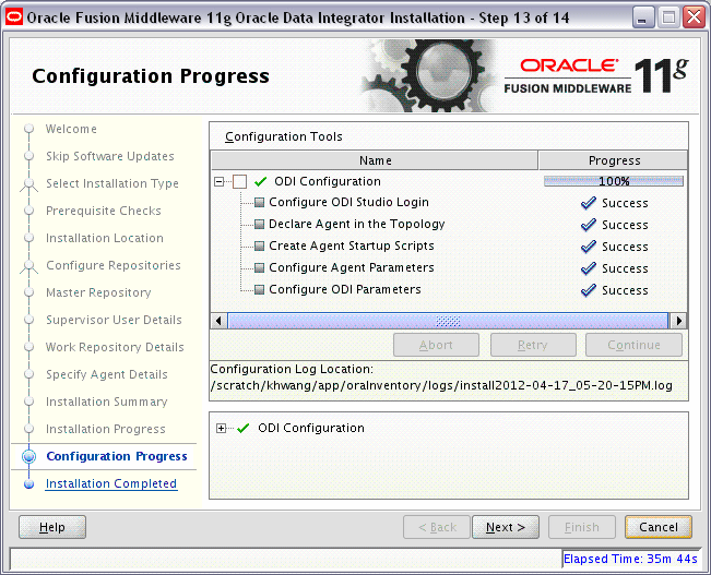 Surrounding text describes oui_config_progress.gif. Surrounding text describes oui_config_progress.gif.
