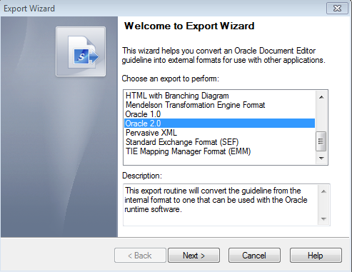 Document editor - exporting as Oracle B2B 2.0 format Document editor - exporting as Oracle B2B 2.0 format