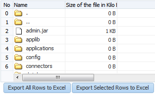 Command button will allow data to be exported
