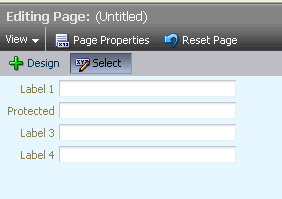 This image shows a simple form opened in Design view. This image shows a simple form opened in Design view.