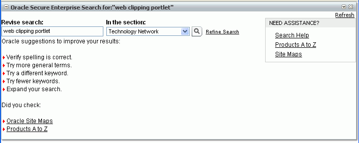 Clipped content displayed in Web Clipping portlet Clipped content displayed in Web Clipping portlet