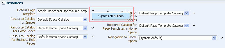 Using the Expression Builder for a Resource Using the Expression Builder for a Resource