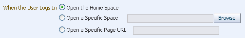 Choosing a Default Start Page