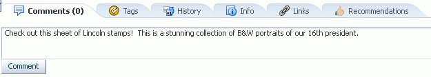 Comments Pane