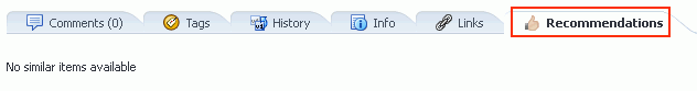 Recommendations Pane