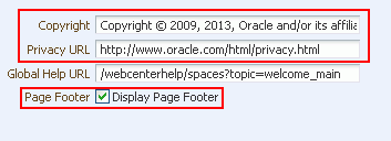 Customizing the Copyright and Privacy URL
