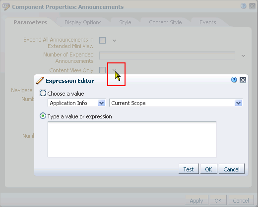 Expression Builder icon and Expression Editor Expression Builder icon and Expression Editor
