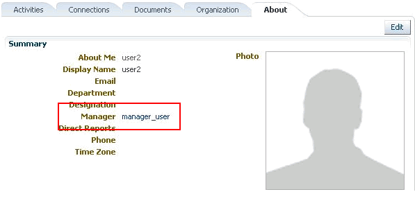 About subpage of the My Profile page About subpage of the My Profile page
