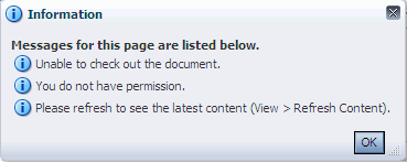 Information dialog: file not available