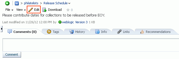 Wiki Document in Document Viewer Preview Pane