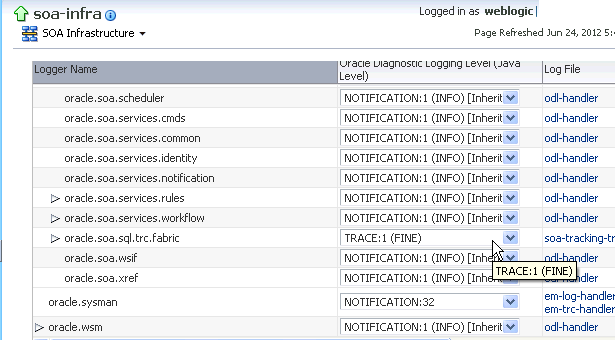 Description of sca_logconfig2.gif follows Description of sca_logconfig2.gif follows