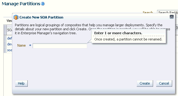Description of soaadmin_createpartition.gif follows Description of soaadmin_createpartition.gif follows
