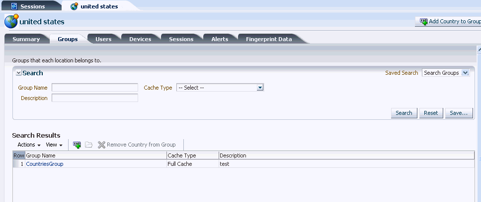The USA Details Groups tab is shown.
