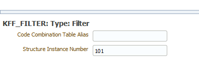 Filter flexfield details Filter flexfield details