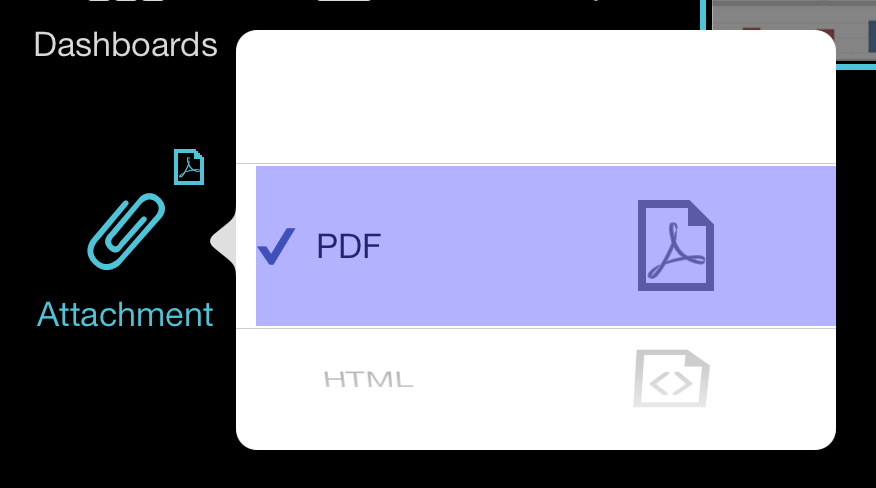 Email as Attachment (PDF or HTML)