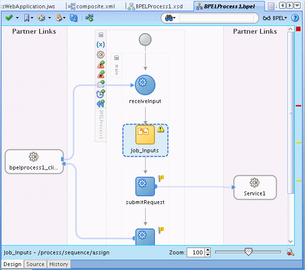 Adding an Assign activity to BPEL Adding an Assign activity to BPEL