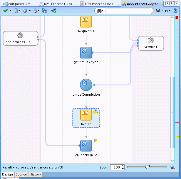 Adding an Assign activity for output to the client Adding an Assign activity for output to the client