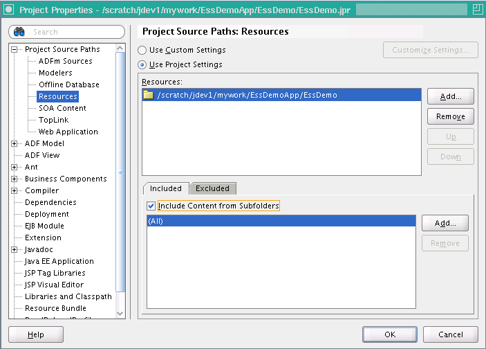Updating Project Resources for Sample Project Updating Project Resources for Sample Project