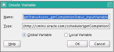 Create Variable window for getStatusAsync Create Variable window for getStatusAsync