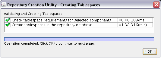 validating and creating tablespaces validating and creating tablespaces