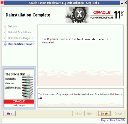 Description of deinstall_completed.gif follows Description of deinstall_completed.gif follows