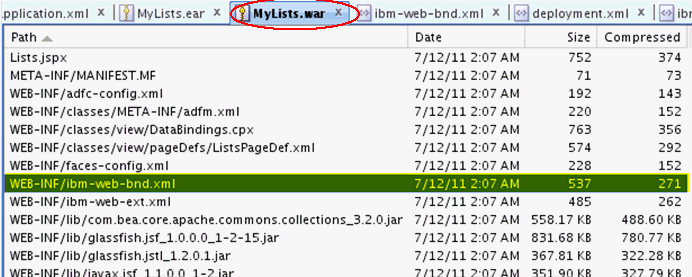 WAR File Deployed to IBM WebSphere WAR File Deployed to IBM WebSphere