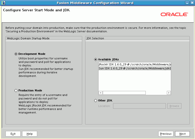 Configuration Wizard screen for Oracle BPM Suite. Configuration Wizard screen for Oracle BPM Suite.