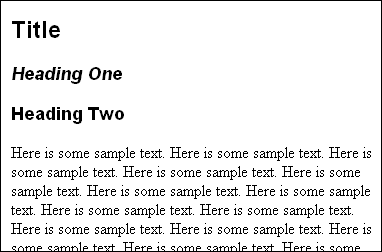 Blank sample Classic HTML Conversion template
