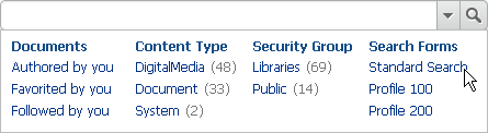 Search Box Menu