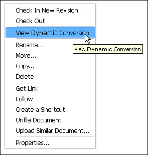 Contextual Menu