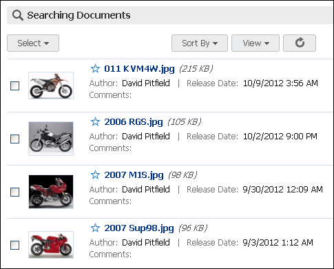 Graphic of search results