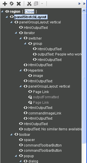 Edit Task Flow zoom in to structure