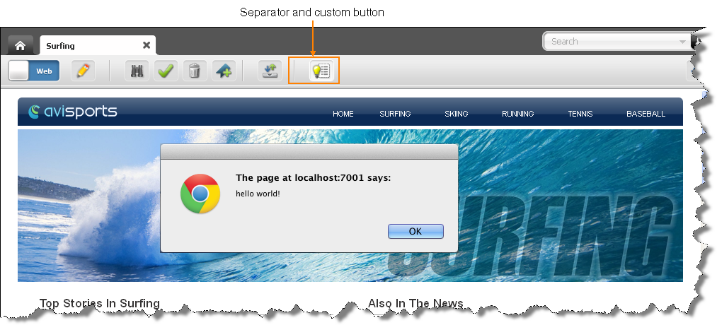Description of helloworld_toolbar.png follows Description of helloworld_toolbar.png follows