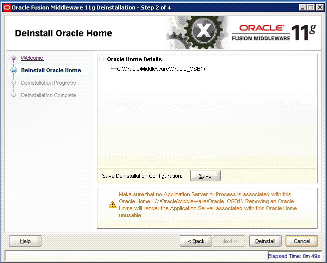 Description of deinstall_oh.gif follows Description of deinstall_oh.gif follows