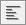 This image shows the Text Left Justify icon
