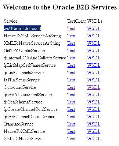 registered Web service registered Web service