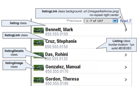Dynamic links and their components.