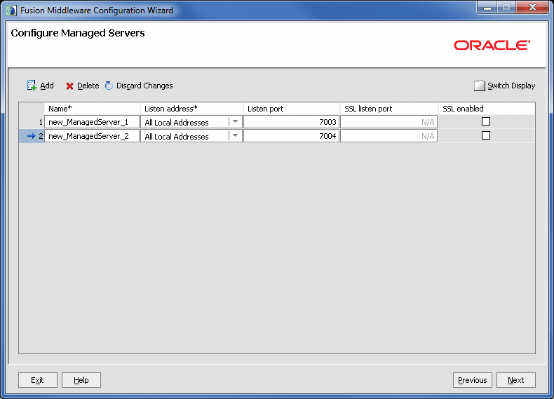 Description of managed_servers.gif follows Description of managed_servers.gif follows