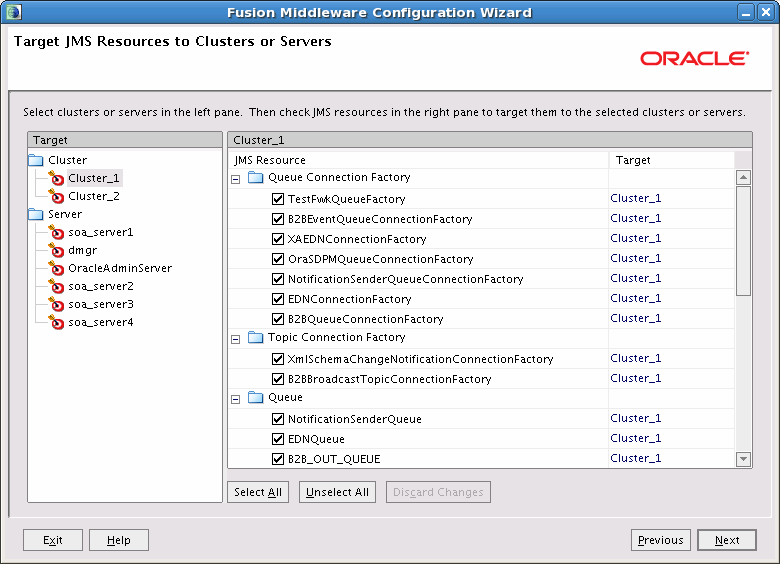 Description of targetjmsresources.gif follows Description of targetjmsresources.gif follows