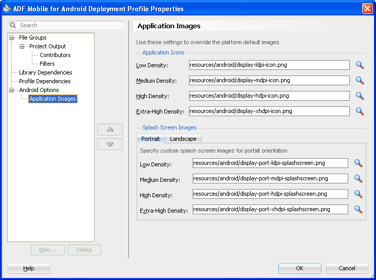 Use to override the default image.